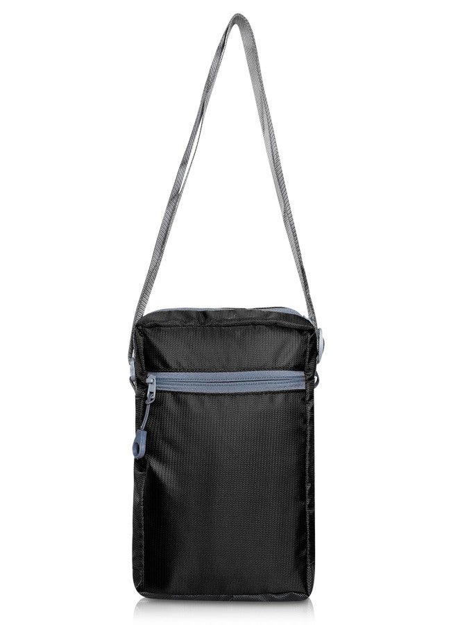 Stylbase 11 inches Sling Bag for Men and Women Small Passport Travel Bag side bags crossbody messenger sling bags men Water-Resistant for Office travel Lunch Bag (Black) - Image 2